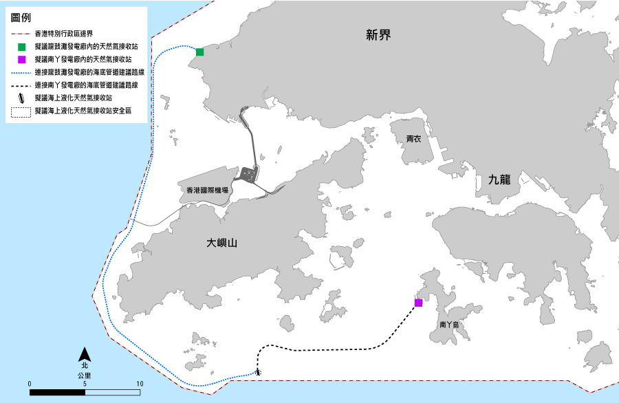 圖1.1	本項目主要組成部分的初步位置